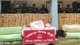 সিলেট সীমান্তে ৯৭ লাখ টাকার ভারতীয় চোরাইপণ্য জব্দ