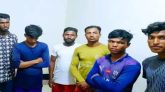 তাহিরপুরে নদী থেকে বালু লুট, অভিযানে আটক ৮