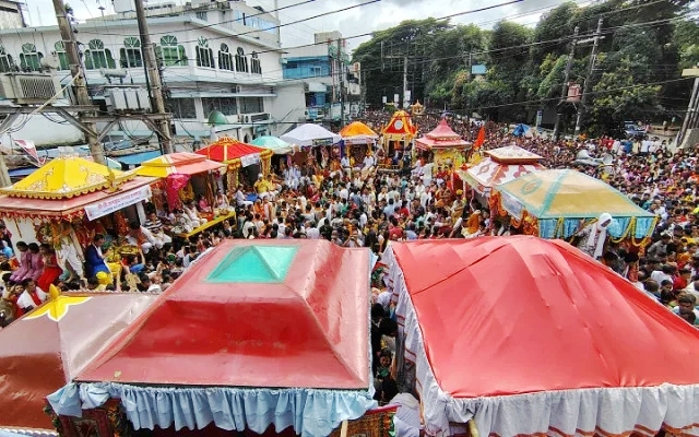 সিলেটে নানা আয়োজনে রথযাত্রা উৎসব উদযাপন