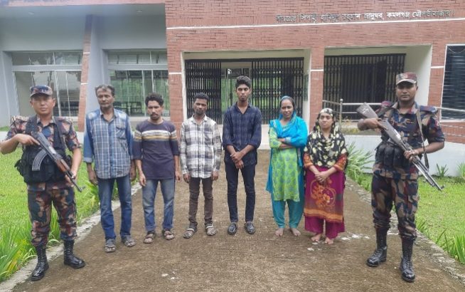 কমলগঞ্জ সীমান্ত দিয়ে ৬ জনকে পুশ ইন করেছে বিএসএফ