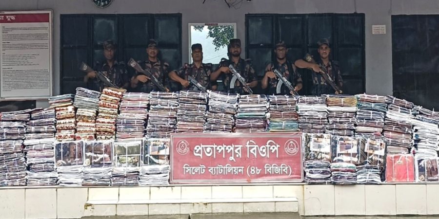সিলেটে দেড় কোটি টাকার ভারতীয় চোরাই পণ্য জব্দ