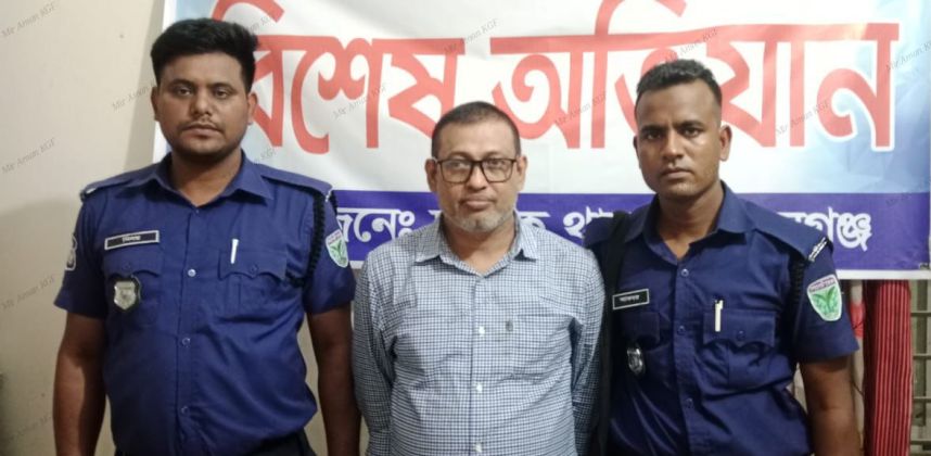 ছাতকে পৌর যুবলীগের সদস্য বদরুল আলম গ্রেপ্তার