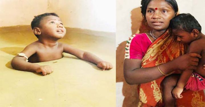 কুলাউড়ায় মাটির গর্তে রাখা হয় সাড়ে তিন বছরের শিশুকে!