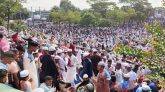 সিলেটে শাহী ঈদগাহে ঈদের জামাতে মুসল্লিদের ঢল