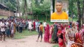 কুলাউড়ায় এনটিসির চা বাগানে শ্রমিকদের অনশন