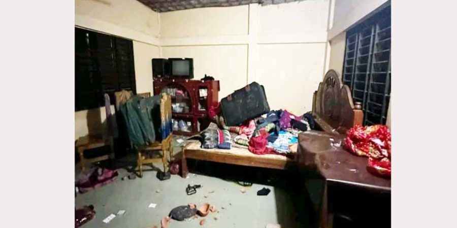 ওসমানীনগরে প্রবাসীর বাড়িতে হামলা-ভাংচুর, গ্রেপ্তার ১৫
