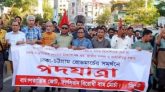 ঢাকা-চট্টগ্রাম রোডমার্চের সমর্থনে সিলেটে পদযাত্রা