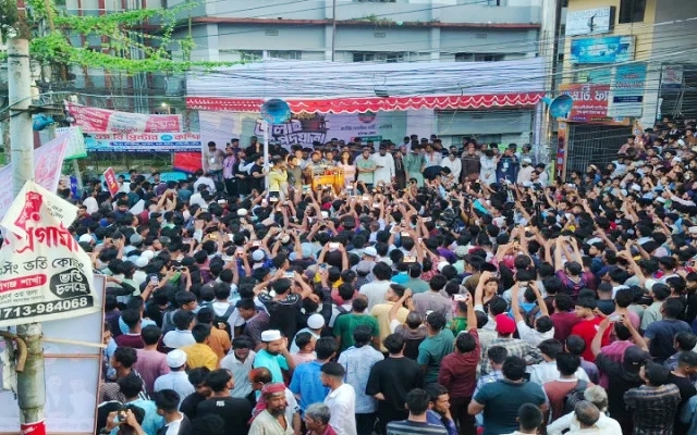 জুলাই যুদ্ধ শেষ হয়নি : হবিগঞ্জে নাহিদ ইসলাম
