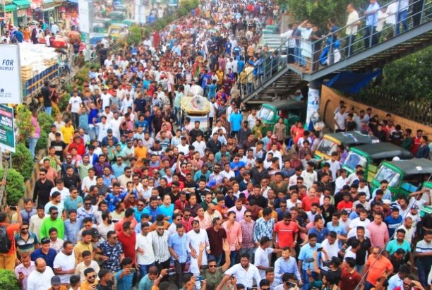 সিলেট জেলা ও মহানগর যুবদলের বিক্ষোভ মিছিল