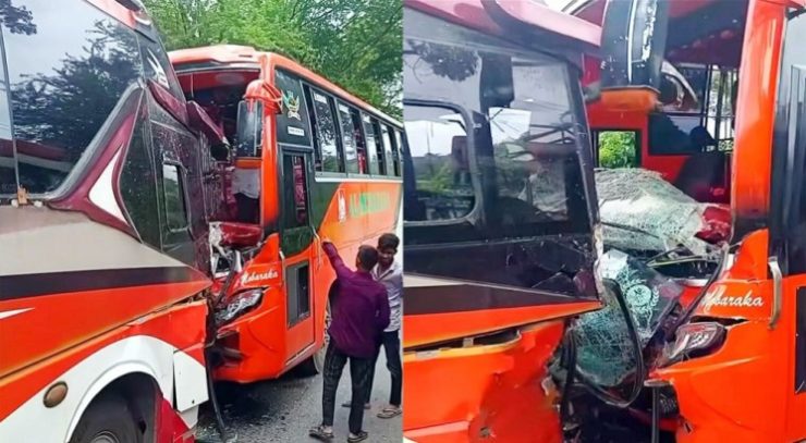 সিলেট-সুনামগঞ্জ সড়কে দুর্ঘটনায় ৩ যাত্রী গুরুতর আহত