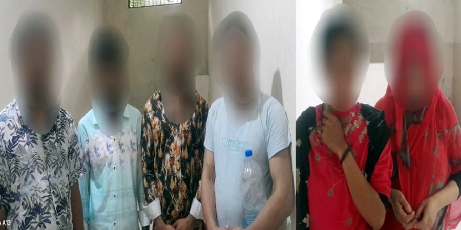 সিলেটে আবাসিক হোটেল থেকে ৬ নারী-পুরুষ আটক