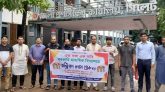 সিলেটে সরকারি মাধ্যমিক বিদ্যালয়ের শিক্ষকদের মানববন্ধন