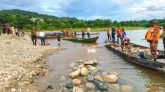 জাফলংয়ে দেড় হাজার ঘনফুট পাথর উদ্ধার, ৫০টি নৌকা ধ্বংস