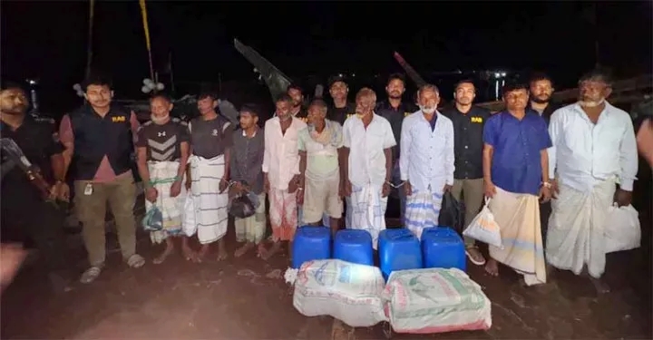 ৪ লাখ ৬০ হাজার পিস ইয়াবাসহ ৯ মাদক কারবারি আটক