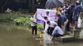জাতীয় যুব দিবসে সিলেটে মাছের পোনা অবমুক্তকরণ
