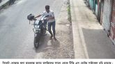 সিলেট খোজার খলা মারকাজ জামে মসজিদের সামন থেকে টিভি এস মোটর সাইকেল চুরি
