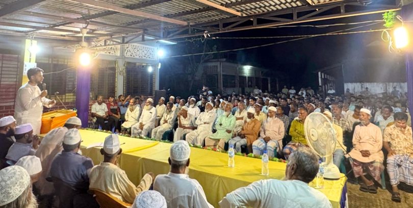 এলাকাবাসীর ভালোবাসায় সিক্ত ব্যারিস্টার জুনেদ