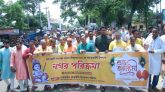জন্মাষ্টমী উপলক্ষে শিববাড়ীতে বর্ণাঢ্য শোভাযাত্রা