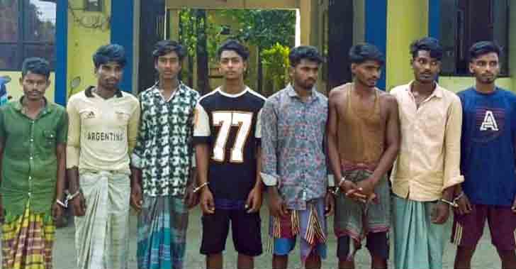 সুনামগঞ্জে খনিজ বালি চুরিতে জড়িত ৮ জন গ্রেফতার