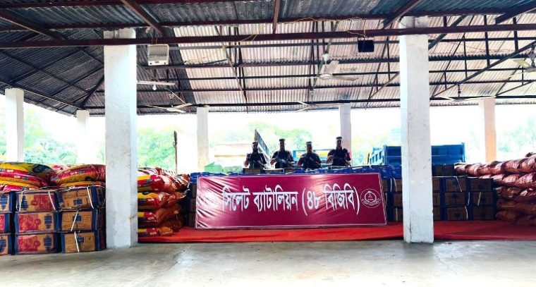 সিলেট সীমান্তে ৪ কোটি ৫৭ লক্ষ টাকার ভারতীয় চোরাই মালামাল আটক