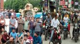 জুলাই যোদ্ধা স্বেচ্ছাসেবকদল নেতা সেলিমকে লাঞ্চিত করায় সিলেটে মিছিল