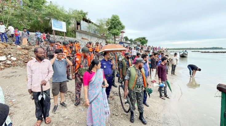 পাথর লুট বন্ধে জাফলংয়ে জেলা প্রশাসনের অভিযান