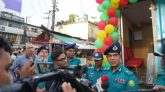 সিলেট নগরীর আম্বরখানায় পুলিশ বক্সের উদ্বোধন