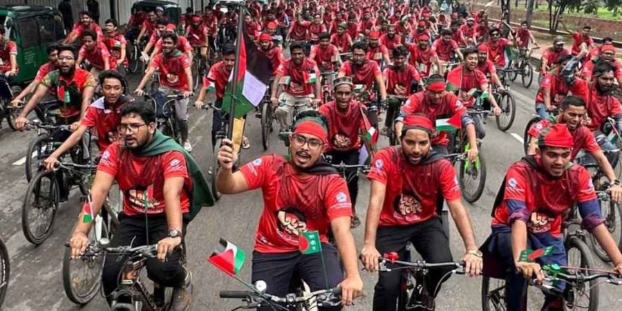 সাইকেল র‍্যালির মাধ্যমে শিবিরের তিন দিনব্যাপী কর্মসূচি শুরু