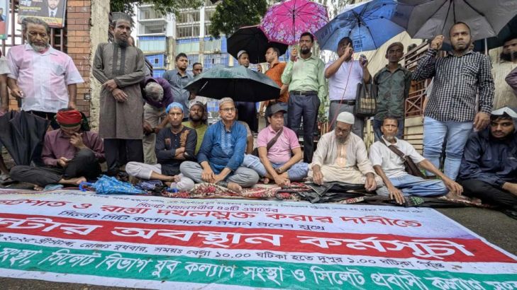 সিলেটের ফুটপাত দখলমুক্ত করতে এক মাসের আল্টিমেটাম