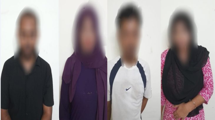 সিলেটে আবাসিক হোটেল থেকে ৪ নারী-পুরুষ আটক