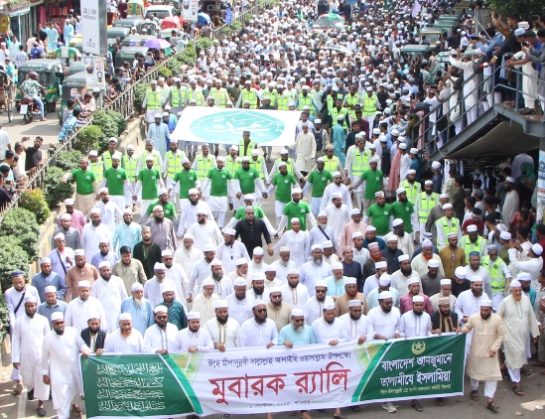 সিলেটে তালামীযে ইসলামিয়ার মীলাদুন্নবী (সা.) র‌্যালি অনুষ্ঠিত
