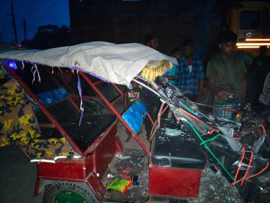 জৈন্তাপুরে ডিআই পিকআপ-ইজিবাইক সংঘর্ষে নিহত ১, আহত ২
