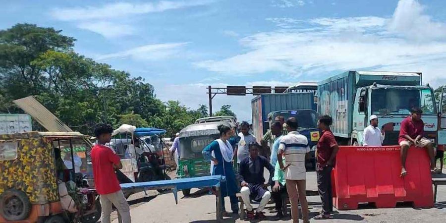 ঢাকা-সিলেট মহাসড়ক অবরোধ