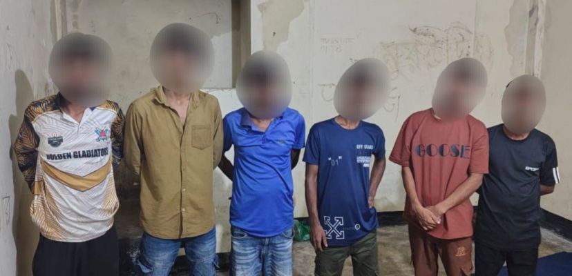 সিলেটে জুয়ার আসর থেকে ৬ জন গ্রেপ্তার