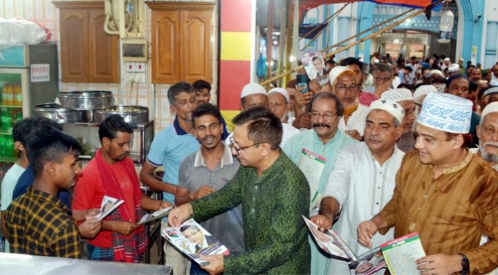 সিলেট-১ আসনে নির্বাচনী প্রচারণা শুরু করলেন খন্দকার মুক্তাদির
