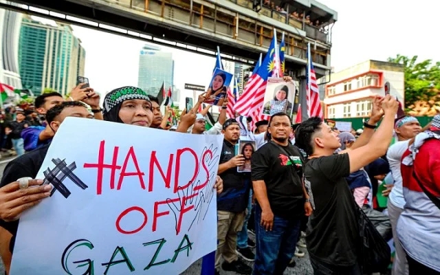 কুয়ালালামপুরে গাজা ফ্লোটিলা সমাবেশ