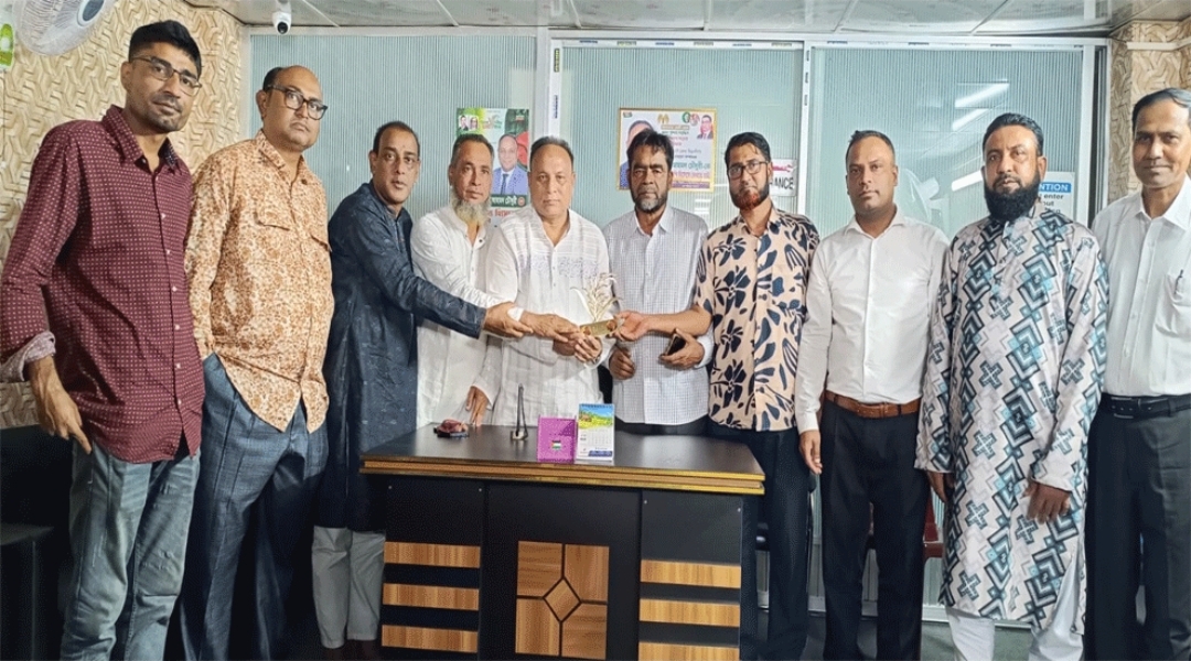 এমরান আহমদ চৌধুরীর সাথে সিলেট জেলা তাঁতীদলের সৌজন্য সাক্ষাৎ