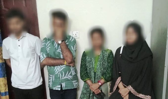 সিলেটে আবাসিক হোটেল থেকে ৪ তরুণ-তরুণী আটক