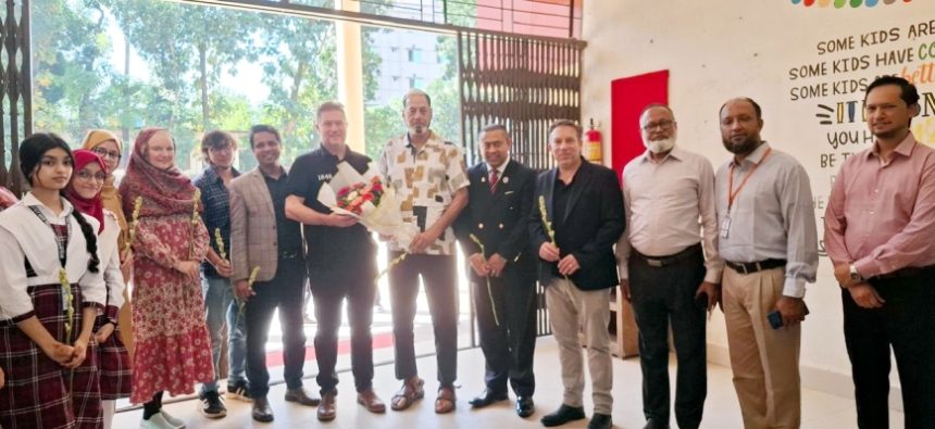যুক্তরাজ্যের প্রতিনিধি দলের বৃটিশ বাংলাদেশ ইন্টারন্যাশনাল স্কুল এন্ড কলেজ পরিদর্শন