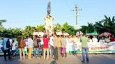 সিলেট-ফেঞ্চুগঞ্জ সড়ক দ্রুত সংস্কারের দাবিতে মানববন্ধন
