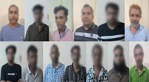 সিলেটের লাক্কাতুরা থেকে ১৬ জুয়াড়ী গ্রেফতার