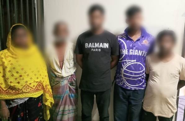 সিলেটে এক নারীসহ পাঁচ জুয়াড়ী আটক