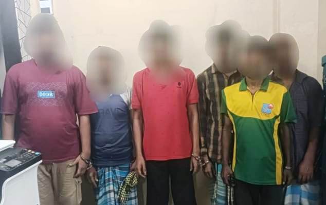 সিলেটে জুয়ার আসর থেকে ৬ জন গ্রেপ্তার