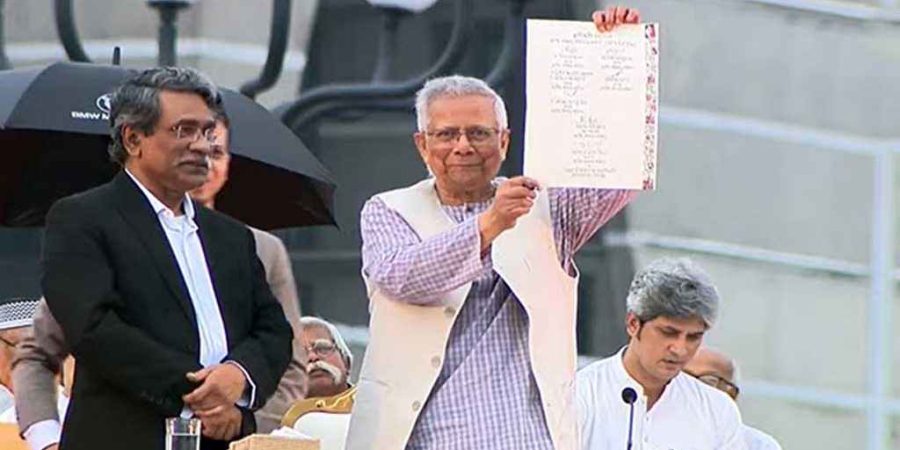 জুলাই সনদে সই করলেন প্রধান উপদেষ্টা ও রাজনৈতিক নেতারা