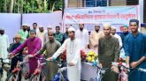 কুলাউড়ায় ৪০ দিন জামাতে নামাজ পড়ে বাইসাইকেল পেলো তারা