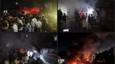 সিলেটে মধ্যরাতে গাড়ির গ্যারেজে আগুন, ৮ গাড়ি পুড়ে ছাই