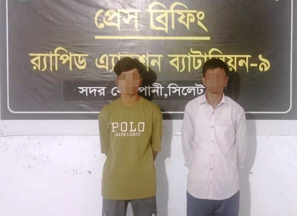 নরসিংদী থেকে অপহৃত কিশোরী সিলেটে উদ্ধার, পিতা-পূত্র গ্রেপ্তার