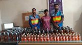 ছাতকে ১২৮ বোতল ভারতীয় মদসহ যুবক গ্রেপ্তার