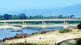 কোম্পানীগঞ্জে অবৈধ বালু পরিবহনের দায়ে শতাধিক বারকি নৌকা ধ্বংস
