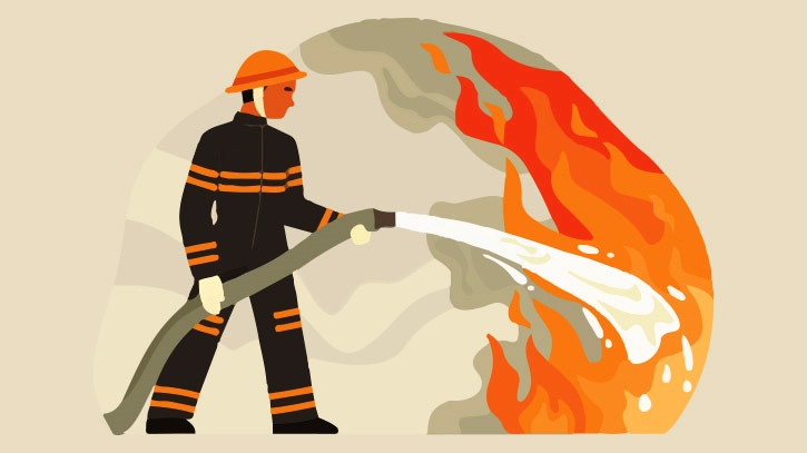 টঙ্গীতে ৬টি গুদাম আগুনে পুড়ে ছাই